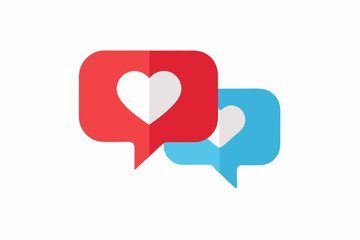 heart with speech bubble