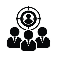 Target Audience Symbol Vector Icon