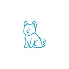 Attractive Hand Drawn Doodle Dog Animals Vector Illustration
