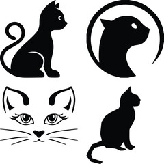 Cat icon bundle simple icon. Vector ICON all icon Viktor