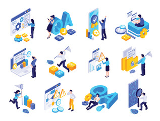 Fototapeta premium QA Isometric Original Set