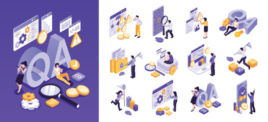 Solar energy Isometric Icons with illustration