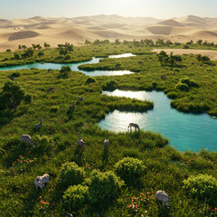 Did you know? 🔥 The Sahara Desert was once a lush green paradise with lakes and forests! 🌳 About 6,000 years ago, it started turning into the vast desert we see today. 🏜️