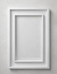 Modern white frame collage mockup, clean aesthetic, geometric shapes,  shapes,  modern frame,  photos