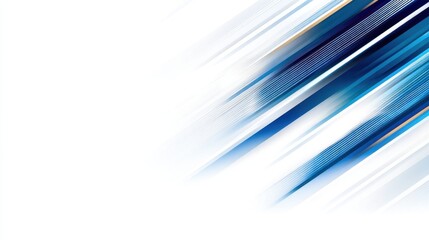 Abstract blue and white diagonal lines creating a dynamic motion effect for design use