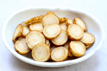 Fresh burdock roots or gobo roots