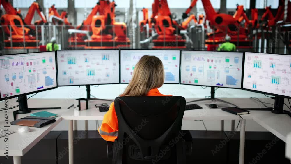 Poster Scada Desktop Software On Computer