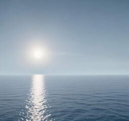 Obraz premium Soft, hazy light blue gradient evokes a calm ocean's depth , ocean, shade, clean
