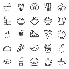 Food icon collection. Containing meal, restaurant, dishes and fruits icon., Food icon, Restaurant Food and others icon