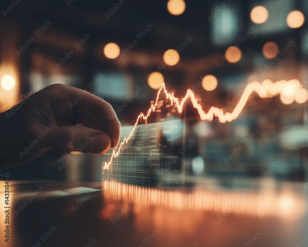 Aufkleber Neuroeconomics Breakthrough AI-Driven Market Resilience Visualization for Next-Gen Financial Strategy and Digital Transformation Insights