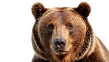 Big brown bear isolated on transparent background,bear, brown bear, animal, nature, brown, anger, carnivore, characters, cruel, cut out, evil, fauna, fear, fluffy, furious, furry, 945
