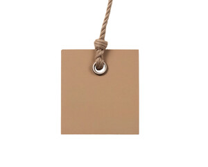 price tag, blank paper tags on transparent background