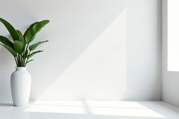 Elegant minimalist white backdrop, pure aesthetic , beauty, smooth