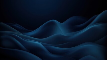 Obraz premium Deep blue abstract undulating forms.
