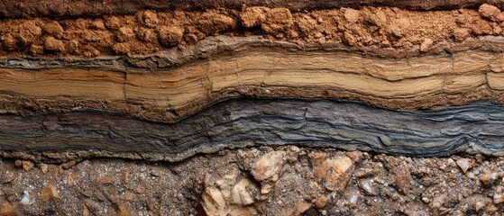 geology fossil strata concept. Layered geological formations showcasing earth's natural textures.