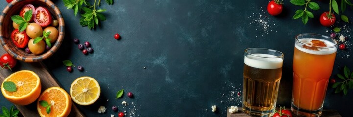 Simple restaurant cafe menu on chalkboard background with food items and drinks , drink, plate, food