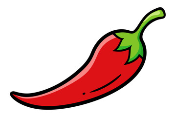 red hot chili pepper vector illustration 