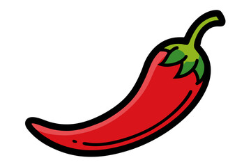 red hot chili pepper vector illustration 