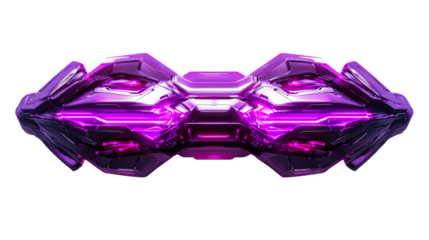 Glowing transparent futuristic object