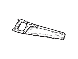 Cast saw line art medical tool diagram