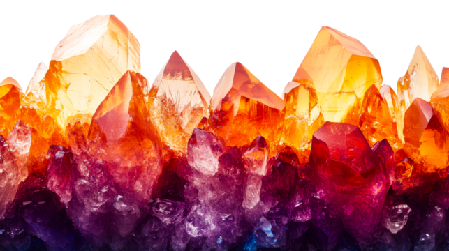 Vivid clear crystals in bold display