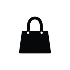 Flat shopping bag icon and shopping bag vector Icon outline style for business branding