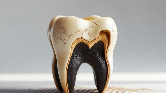 Procedure for filling a decayed tooth in dentistry