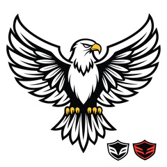 Obraz premium Majestic Eagle Emblem