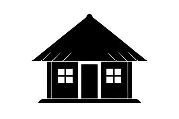 house silhouette vector illustration 