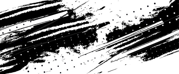 Vector grunge brush strokes texture rough black scratches for wallpaper.
