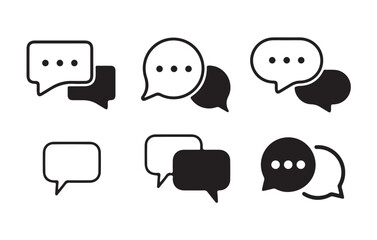 message icon or logo isolated sign symbol. Comment icon speech bubble symbol. vector illustration eps 10