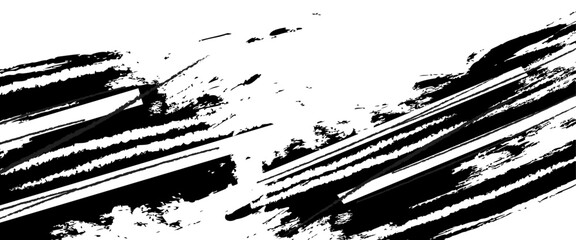 Vector modern abstract black splat grunge background .