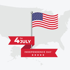 USA independence day concept design vector illustration