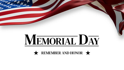 Memorial Day Remembering and Honoring with the American Flag