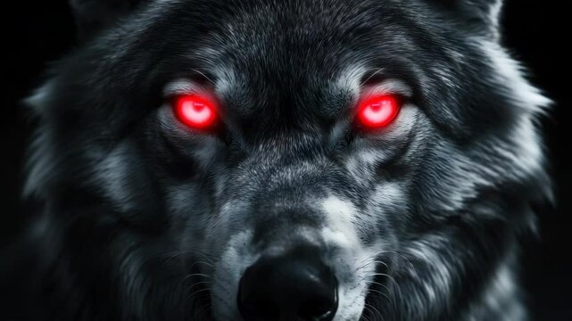 angry dog looks at you