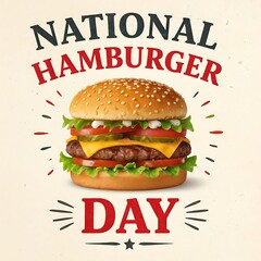 Juicy Cheeseburger for National Hamburger Day