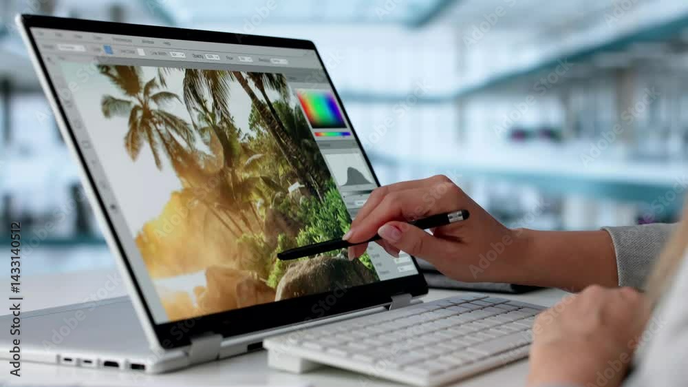 Aufkleber video editor computer software