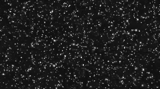 4k flying through starfield animation &ndash; glowing star particles in outer space, warp speed travel loop, hyperspace tunnel effect, sci-fi galaxy background for black screen and vfx.