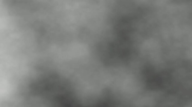 Gray black smoke dark horror 4k background in slow motion . white Gray Realistic fog animation, gray cloud effect, animated cloud mist overlay effect isolated. smoke clouds fog overlay.
