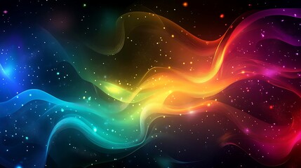 Obraz premium Colorful Space Abstract Design