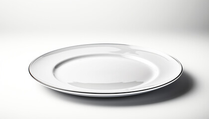 empty white plate