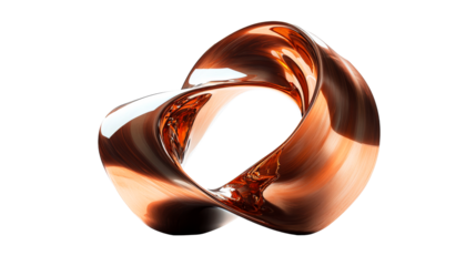 Fluid metal abstract sculpture