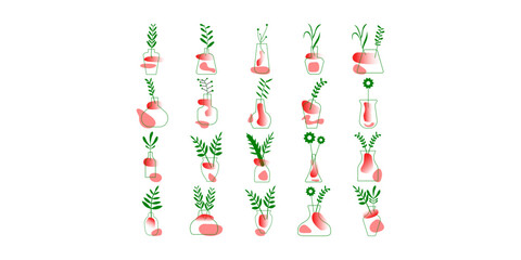 Aesthetic Vase Line Art