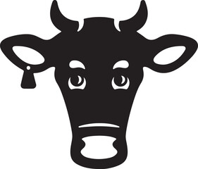 Cow   head simple icon. Vector ICON all icon Viktor
