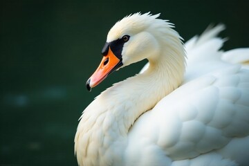 Fototapeta premium Close-up shot of pristine white feathers, soft focus , clean, pure