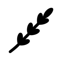 Lavender Flower Icon Vector