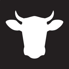 Cow   simple icon. Vector ICON all icon Viktor