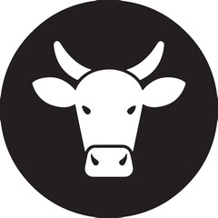 Cow   simple icon. Vector ICON all icon Viktor