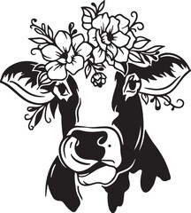 Cow   simple icon. Vector ICON all icon Viktor