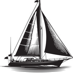 Sailboat vector